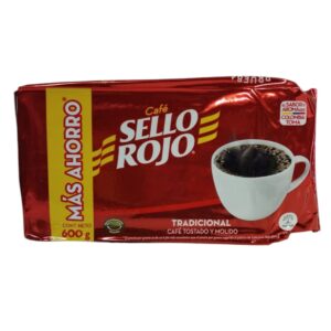 CAFE TOSTADO Y MOLIDO - SELLO ROJO - 600 GRAMOS