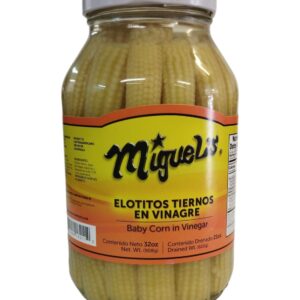 ELOTITOS TIERNOS EN VINAGRE  - MIGUEL`S - 908 GRAMOS