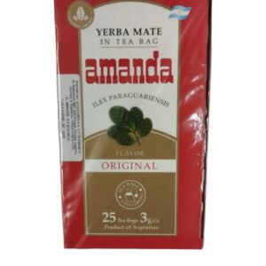 YERBA MATE - AMANDA - 25 BOLSITAS DE 3 GRAMOS